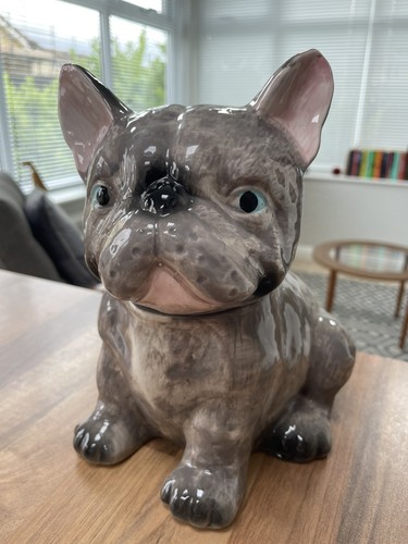 French bulldog ceramic biscuit - french,