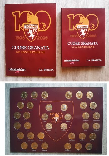 Cuore granata 100 anni - cuore,