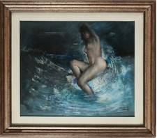 Mario Russo (Napoli 1925-Roma 2000) Dipinto storico del 1969  Vendita No Profit