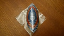 FREGIO OVALE EDOARDO BIANCHI 1885 TOPAZIO ANNI '40s BADGE OVAL EMBLEM 武器 ロゴ フリーズ