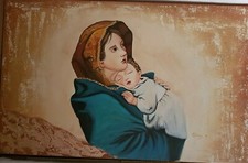 QUADRO madonna sacra famiglia