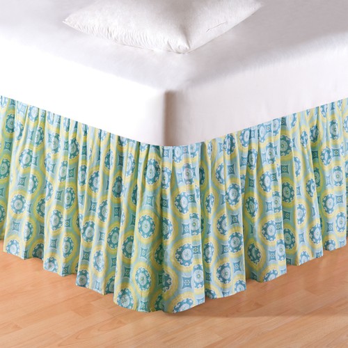 Gonna letto matrimoniale blu