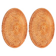  2 Pcs Sottopiatti Vimini