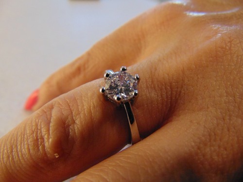 Anello donna solitario - anello, in