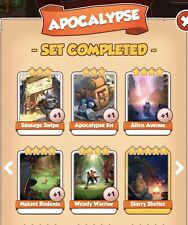 coin master carte rare - APOCALISSE - Carte Bianche