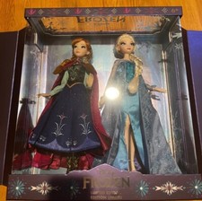 Disney Store Frozen Elsa e Anna 10° Anniversario Edizione Limitata Set Bambola 17"
