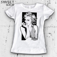 T-shirt MAGLIETTA MARILYN MONROE DISEGNO MODA FASHION IDEA REGALO ICONA DIVA