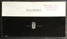 Brochure vendita auto ROLLS