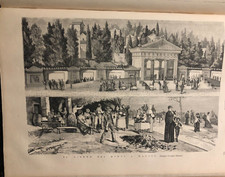 Original Vintage Woodcut