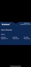 Biglietto Prato Gold concerto Sfera Ebbasta A San Siro Il 24/06/2024