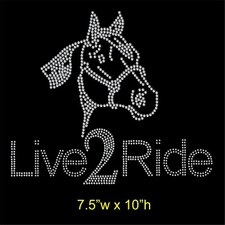 Live 2 Ride Strass/Diamante