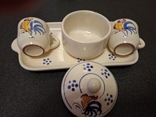 Set Tazzine Con Zuccheriera e