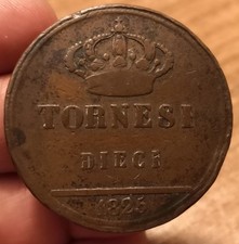 10 Tornesi 1825,Due Sicilie