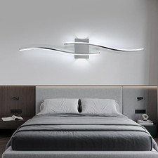 Applique LED Da Parete Interno, 27W 3000LM Applique Camera Da Letto Moderno, 650
