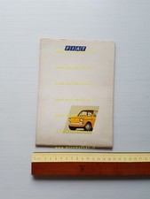 FIAT produzione modelli 1973 depliant poster italiano originale