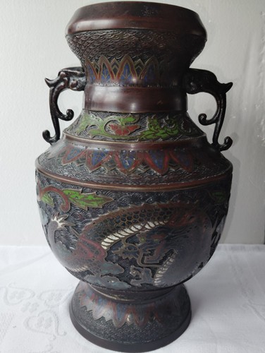 Vaso giapponese bronzo