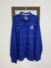 Polo maglia manica lunga blu calcio Nike Inter Milan vintage 2XL