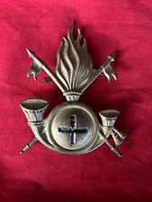 Fregio metallico Cavalleria Palafrenieri Casco Coloniale Regio Esercito WW2 AOI