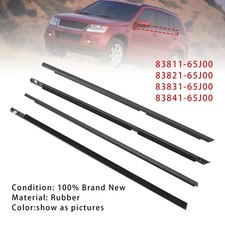 4pcs door glass belt outer - door,