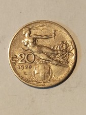 Moneta Regno d'Italia Vittorio Emanuele III 20 Centesimi Libertà Librata 1920