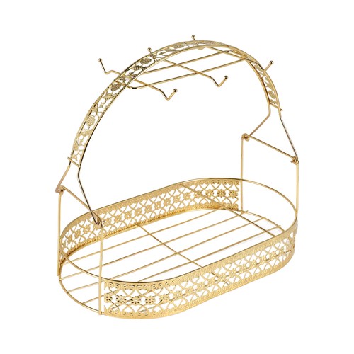 Scaffale dorato grande - dorato,