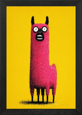 Illustrazione lama rosa su