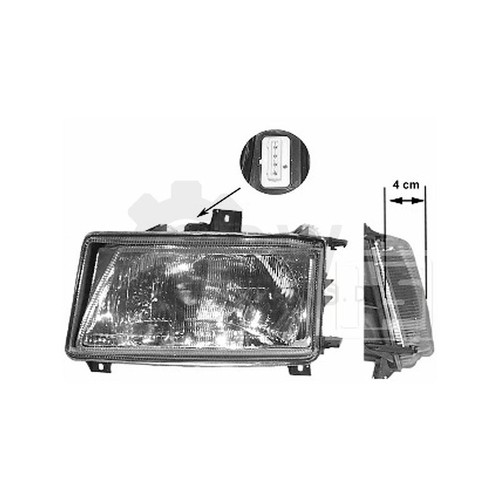 Faro sinistro per seat ibiza - faro,