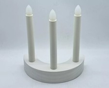 IKEA DESIGN-LUCE CANDELABRO STRALA-LUCI LED 3 BRACCI-FORMA DI CANDELE-A BATTERIE