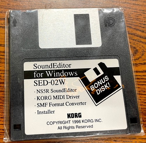 Korg ns5r soundeditor sed - korg,