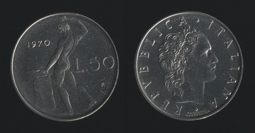 Lire 1970 vulcano - lire, italia