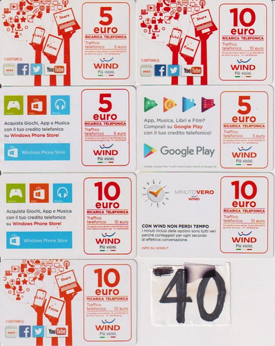 Lotto schede telefoniche - lotto, 7