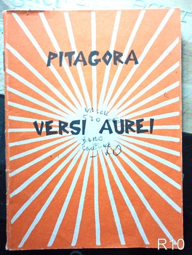 Pitagora versi aurei libro - versi,
