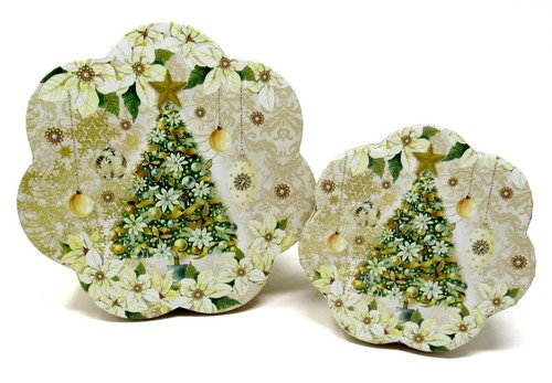 Scatole natale rotonde - 2, di