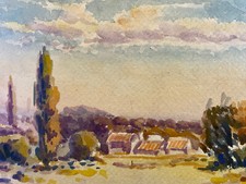 Beau Dessin 1911 Aquarelle