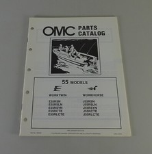 Catalogo Parti OMC Evinrude / Johnson Motori Fuoribordo 55 CV Modelli Anno 1982