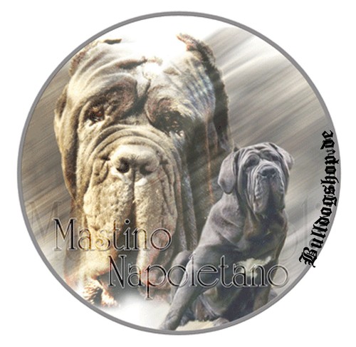Adesivo design mastino - adesivo,