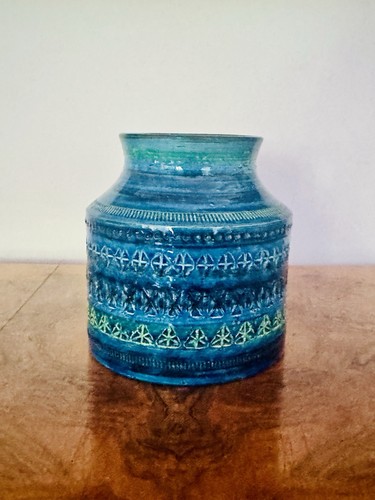 Vaso rimini blu ceramica - rimini, di