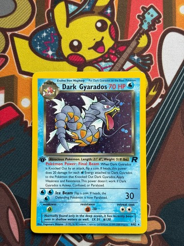 Dark gyarados edizione 8 82 - gyarados, 8/82