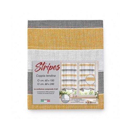 Coppia tendine vetro stripes - coppia, a
