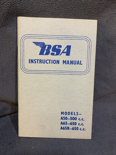 Bsa manuale istruzioni a50 a65 - bsa,