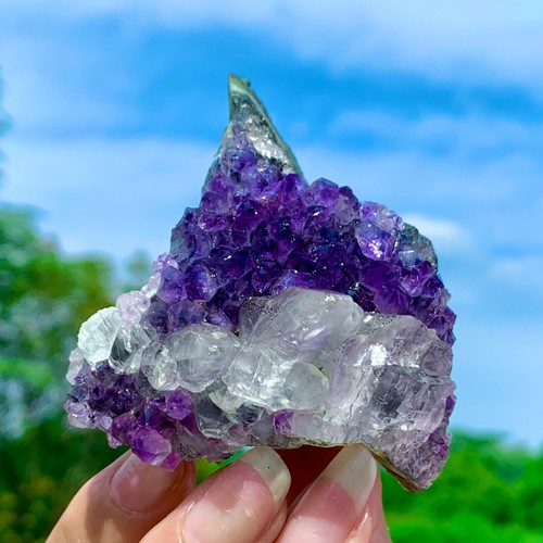 Geode ametista naturale - di,