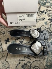 GUESS blu scuro logo fibbia