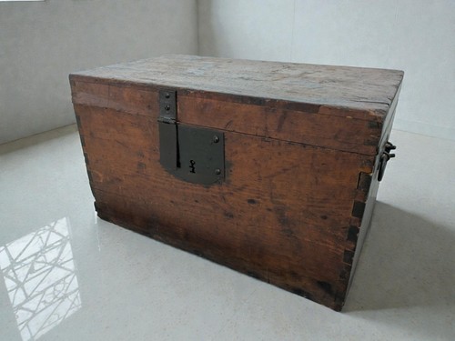 Baule portaoggetti legno - baule,
