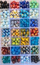 50 BIGLIE DI VETRO Miste 1.6cm