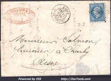 FRANCE N°22 SUR LETTRE ETOILE