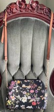 MKF COLLECTION By Mia K. -Black Floral Delilah Crossbody Bag  -New No Tags