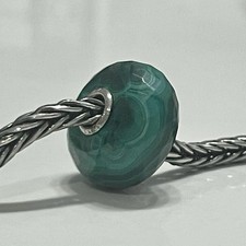 Autentica Trollbeads Perla di Malachite 20023