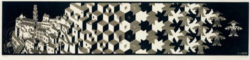 Metamorfosi escher 1937 - c.,