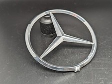 MERCEDES Ø 77MM LOGO METALLO SIGLA EMBLEMA FREGIO STEMMA SCRITTA TARGHETTA BADGE