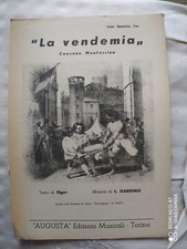 LORENZO GARDINO "LA VENDEMIA" Canzone Monferrina - SPARTITO SINGOLO - ED. AUGUST